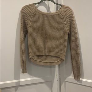 Cropped knitted long sleeve